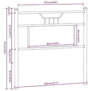 Sonoma Eiche Kopfteil 75 cm