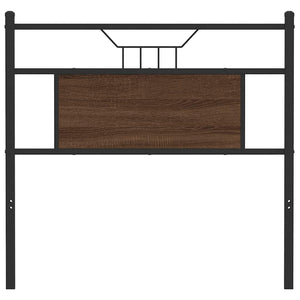 Ersatz-Kopfteil Braun Eiche 80 cm