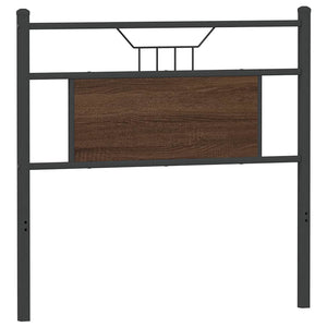 Ersatz-Kopfteil Braun Eiche 80 cm