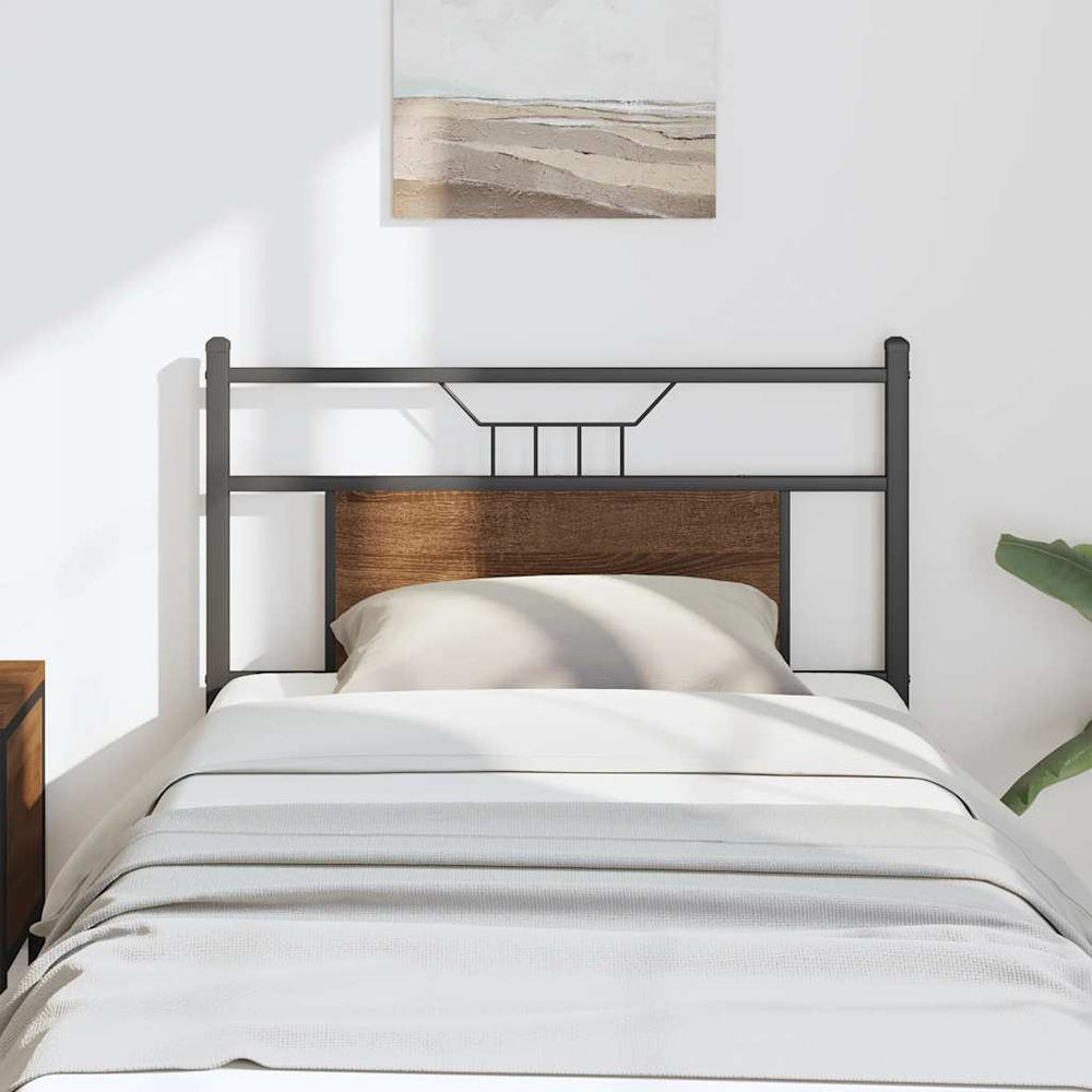 Ersatz-Kopfteil Braun Eiche 80 cm