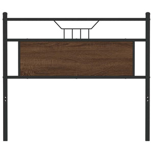 Ersatz-Kopfteil Braun Eiche 100 cm
