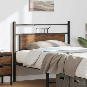 Ersatz-Kopfteil Braun Eiche 107 cm