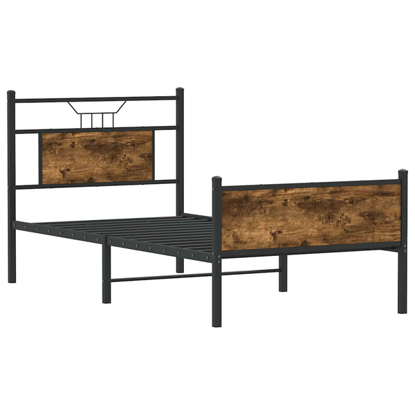 Bettgestell Räuchereiche 80x200 cm