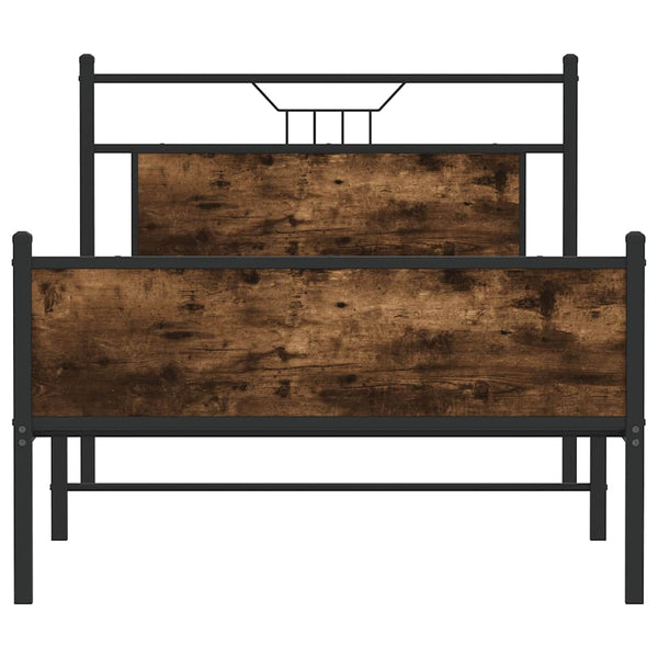 Bettgestell Räuchereiche 107x203 cm
