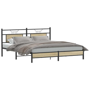 Bettgestell Sonoma Eiche 183x203 cm