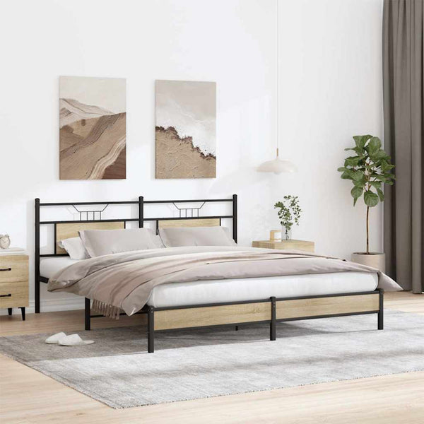 Bettgestell Sonoma Eiche 183x203 cm
