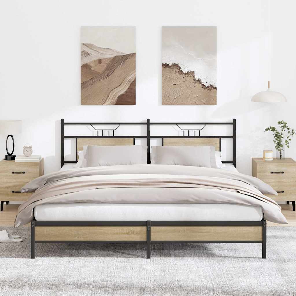 Bettgestell Sonoma Eiche 183x203 cm