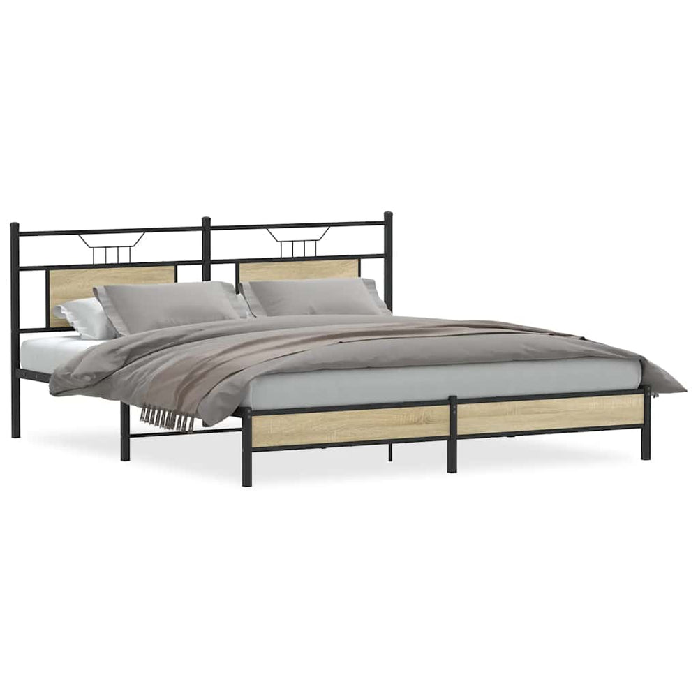 Bettgestell Sonoma Eiche 183x213 cm