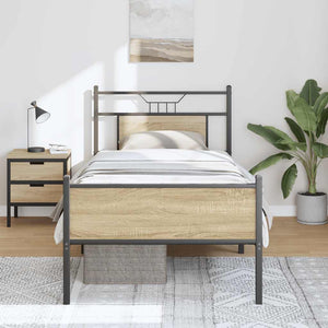 Bettgestell Sonoma Eiche 80x200 cm