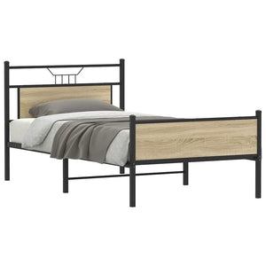 Bettgestell Sonoma Eiche 107x203 cm
