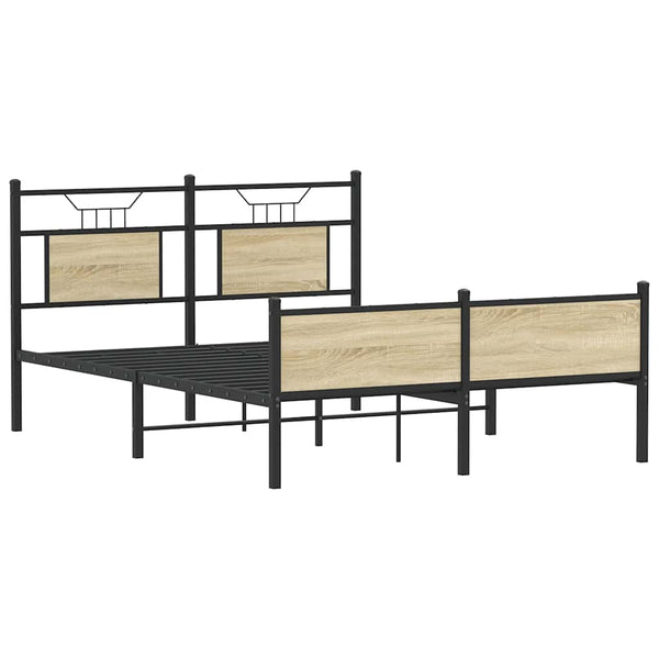 Bettgestell Sonoma Eiche 137x190 cm