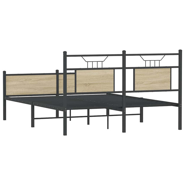 Bettgestell Sonoma Eiche 137x190 cm