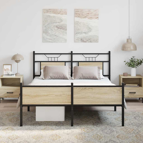Bettgestell Sonoma Eiche 150x200 cm