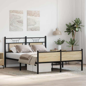 Bettgestell Sonoma Eiche 150x200 cm