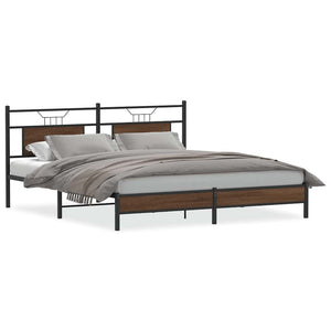 Bettgestell Braun Eichen-Optik 183x213 cm
