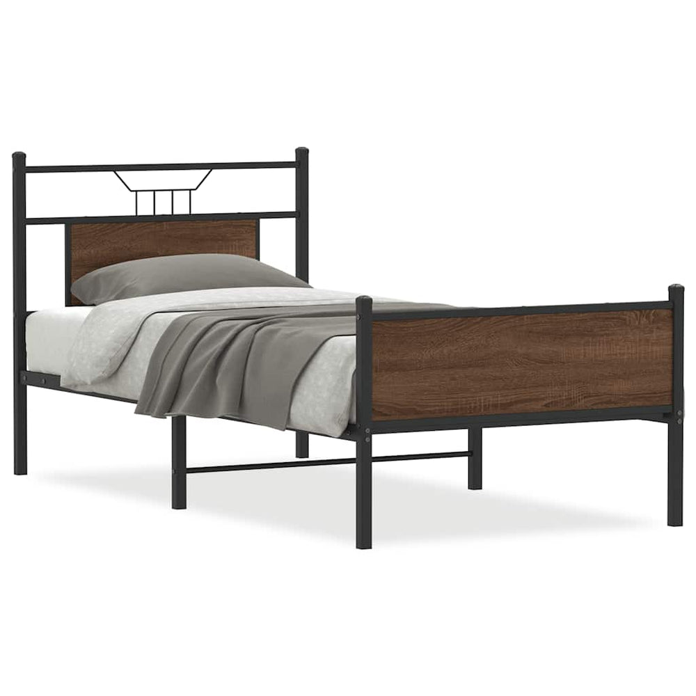 Bettgestell Braun Eiche 80x200 cm
