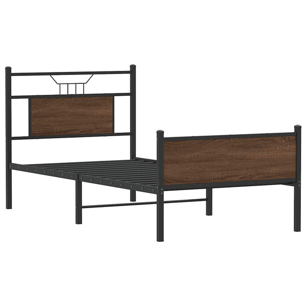 Bettgestell Braun Eiche 80x200 cm