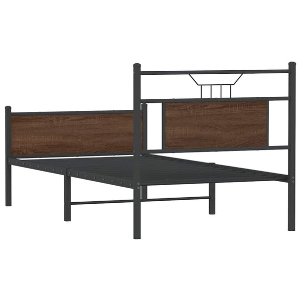 Bettgestell Braun Eiche 80x200 cm