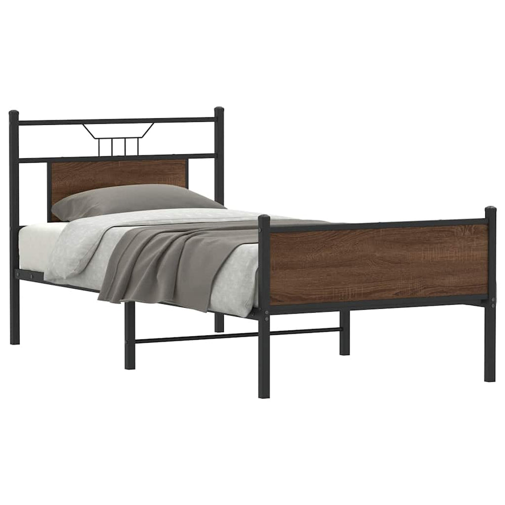 Bettgestell Braun Eiche 80x200 cm