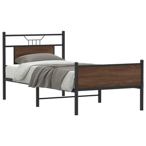 Bettgestell Braun Eiche 80x200 cm