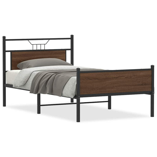 Bettgestell Braun Eiche 100x190 cm
