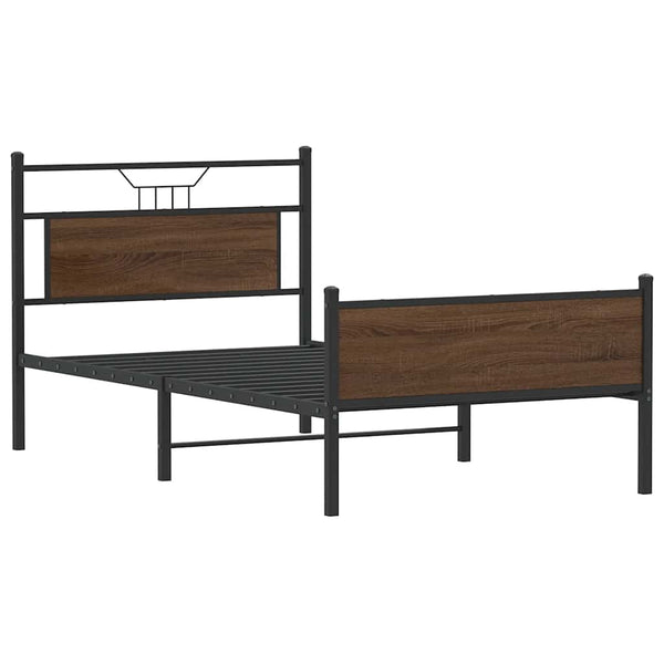Bettgestell Braun Eiche 100x190 cm