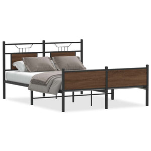 Bettgestell Braun Eiche 137x190 cm