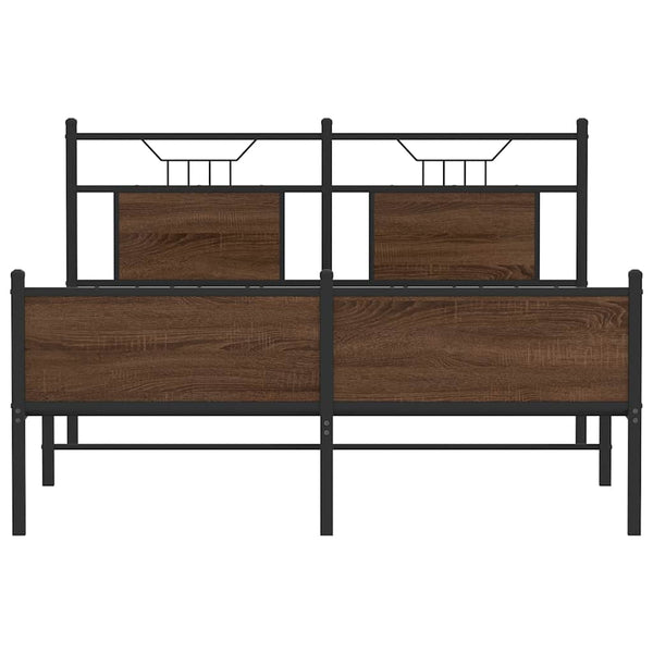 Bettgestell Braun Eiche 137x190 cm