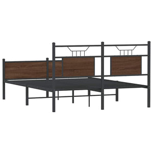 Bettgestell Braun Eiche 137x190 cm