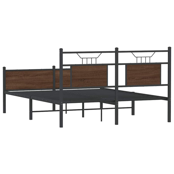 Bettgestell Braun Eiche 137x190 cm