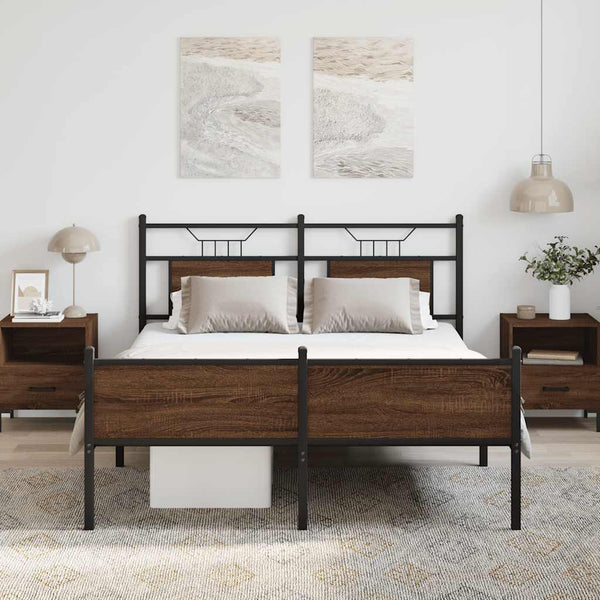 Bettgestell Braun Eiche 140x190 cm