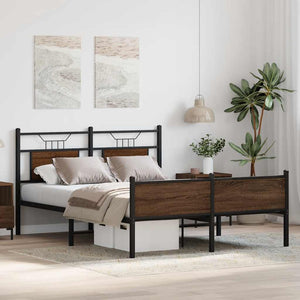 Bettgestell Braun Eiche 140x190 cm
