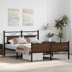 Bettgestell Braun Eiche 140x200 cm