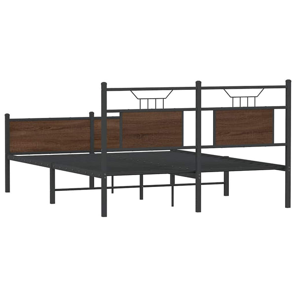 Bettgestell Braun Eiche 140x200 cm