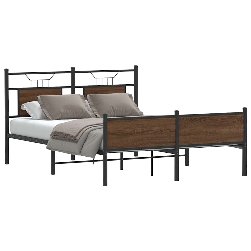 Bettgestell Braun Eiche 140x200 cm