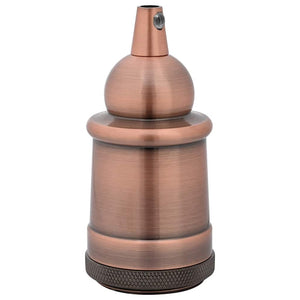 E27 Lampenfassungen Rot-Bronze, 2er Set