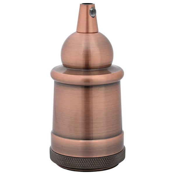 E27 Lampenfassungen Rot-Bronze, 2er Set