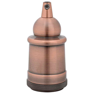 E27 Lampenfassungen Rot-Bronze, 2er Set
