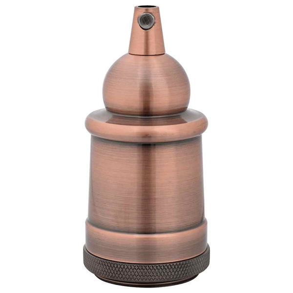 E27 Lampenfassungen Rot-Bronze, 2er Set