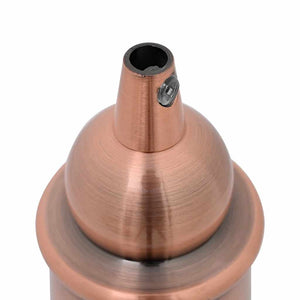 E27 Lampenfassungen Rot-Bronze, 2er Set