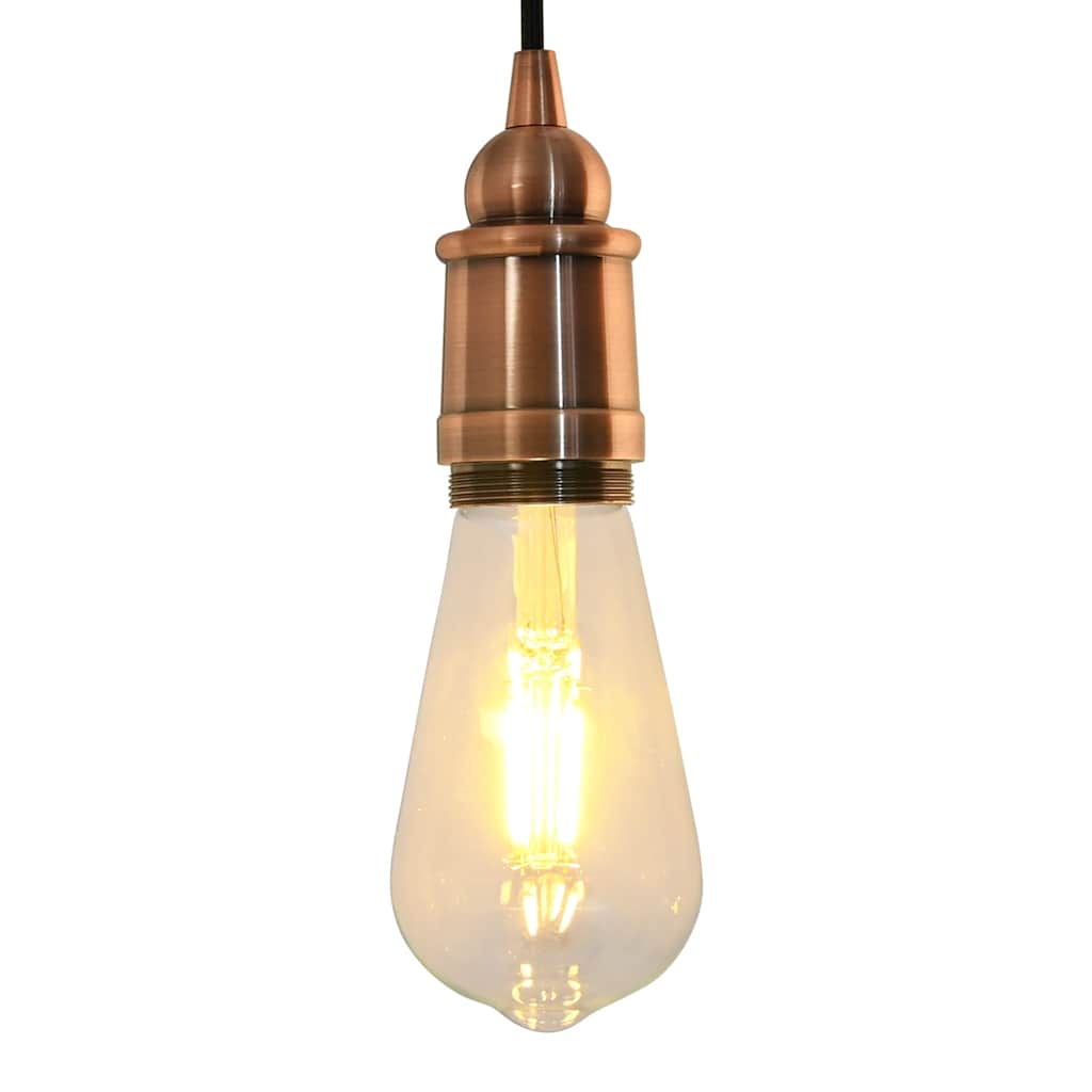 E27 Lampenfassungen Rot-Bronze, 2er Set