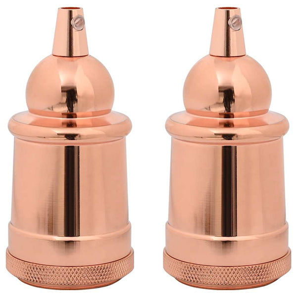Lampenfassungen Rosegold E27, 2er Set