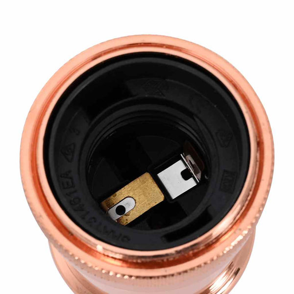 Lampenfassungen Rosegold E27, 2er Set