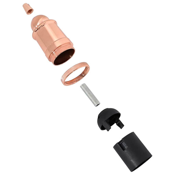 Lampenfassungen Rosegold E27, 2er Set