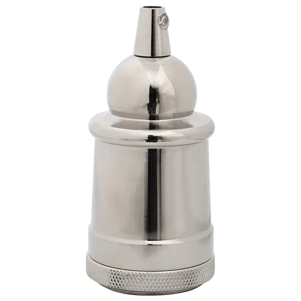 Lampenfassungen E27 Satin-Nickel 2er-Set