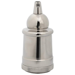Lampenfassungen E27 Satin-Nickel 2er-Set