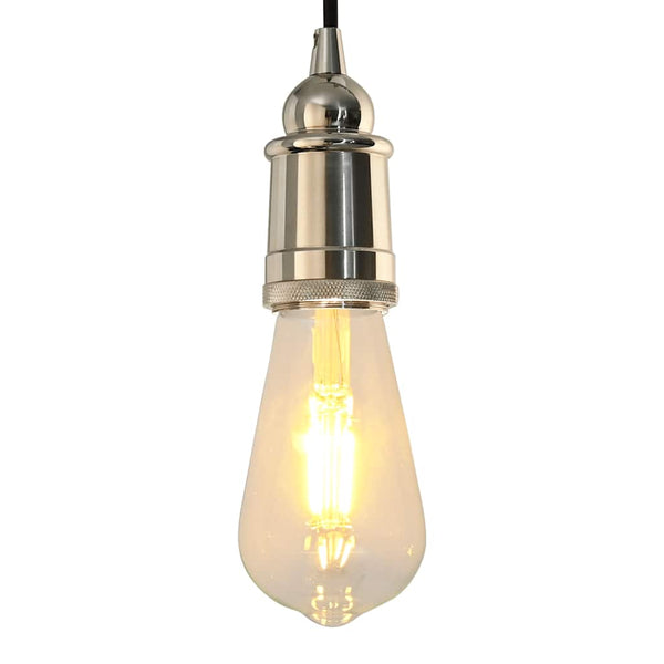 Lampenfassungen E27 Satin-Nickel 2er-Set