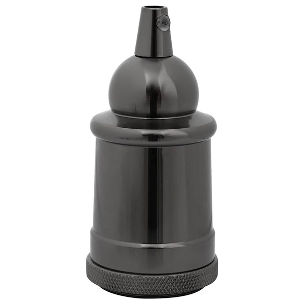 Lampenfassungen E27, Schwarz, 2er-Set