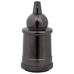 Lampenfassungen E27, Schwarz, 2er-Set