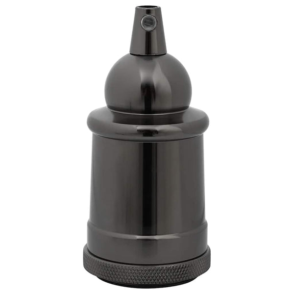 Lampenfassungen E27, Schwarz, 2er-Set